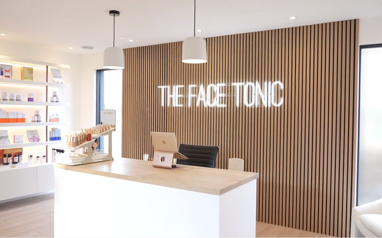 The Face Tonic skin and laser clinic reception in Bishop's Stortford